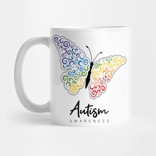 Autism Awareness Butterfly Mug